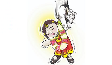 Sources said that child rescue teams visited Bassapur village on four occasions after the complaint but failed to apprehend him.