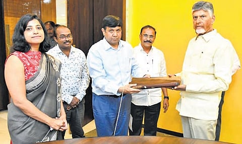Chief Minister Nara Chandrababu Naidu held a review meeting with Tourism Department officials at Secretariat in Velagapudi on Wednesday.