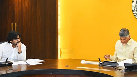 CM Nara Chandrababu Naidu and deputy CM Pawan Kalyan