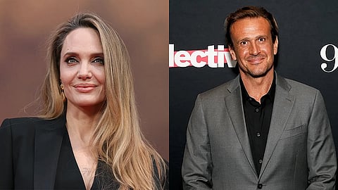 Angelina Jolie (L) and Jason Segel (R)