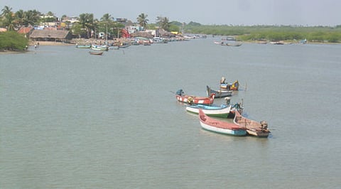 View of Pulicat lake, Asia's second largest lake