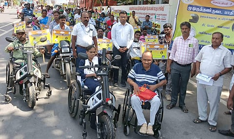 World Spinal Cord Injury awareness rally held in Kallakurichi.