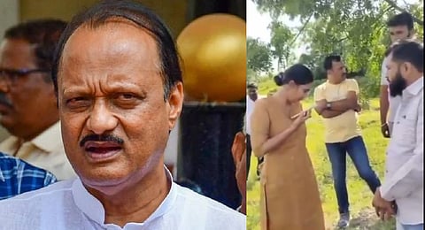 In the video aired on regional news channels, Pawar purportedly speaks to Anjana Krishna, sub-divisional police officer, Karmala, from the phone of an NCP worker.