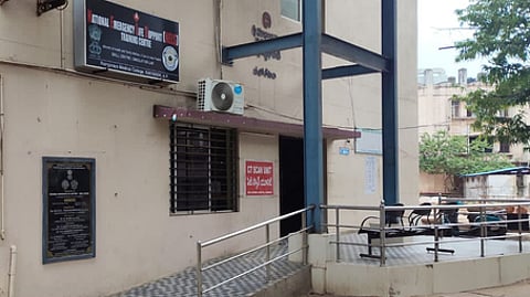 CT scan unit in Kakinada GGH.