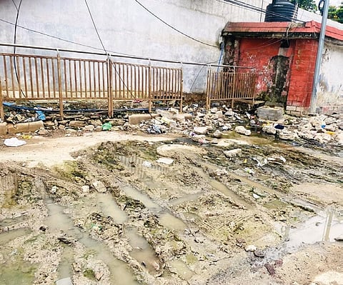 Incomplete road works, broken stretches, bumper-to-bumper traffic, and rising dust pollution have made commuting a daily struggle for those travelling between Nampally and Lakdikapul