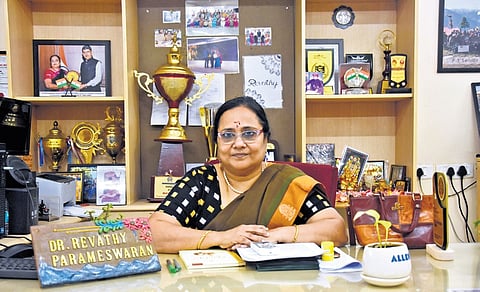 Revathi Parameswaran, Principal of PS Senior Secondary School and recipient of the National Best Teacher Award 2025