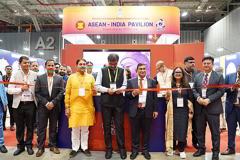 Vipra Pandey, Consulate General of India, inaugurated the ASEAN-India Pavilion in Ho Chi Minh City.