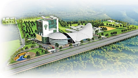 An artist’s impression of the Param International Flagship Centre in Bengaluru.