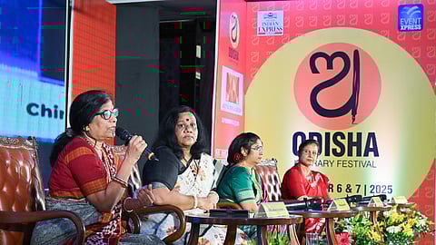 Panelists at the session ‘Contours of Change: The Women of Odia Literature’