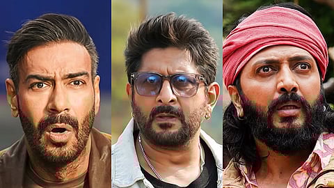 Ajay Devgn, Arshad Warsi and Riteish Deshmukh in Dhamaal 4