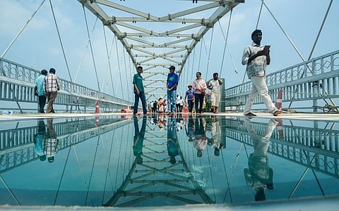 Glass bridge in Kanniyakumari.