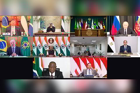 In this image posted on Sept. 8, 2025, Union External Affairs Minister S Jaishankar during a virtual meeting with the BRICS (Brazil, Russia, India, China and South Africa) leaders.