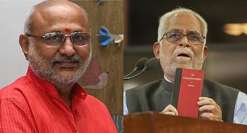 NDA nominee C P Radhakrishnan is locked in a direct contest with joint opposition nominee B Sudershan Reddy.