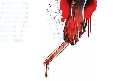 Kanhei Behera attacked him with a sharp-edged weapon, killing him on the spot before fleeing.