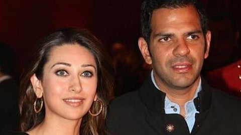 Karisham with her late ex-husband Sunjay Kapur.