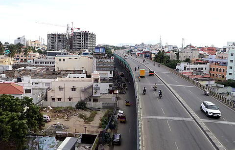 Prabhakaran highlighted that the two-tier Gandhipuram flyover was constructed in 2017 during the AIADMK regime at a cost of Rs 148 crore.