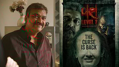 Krishnadev Yagnik (L) and poster of Vash Level 2 (R)