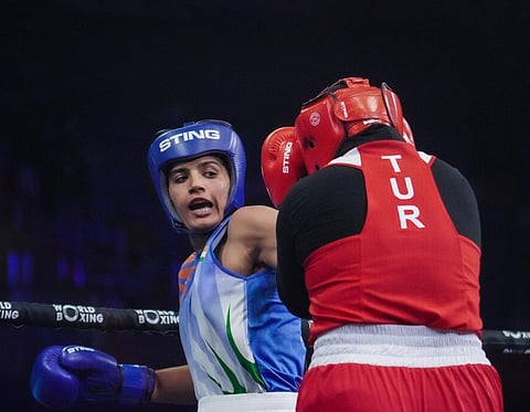 File picture of Nupur Sheroran (+81kg)