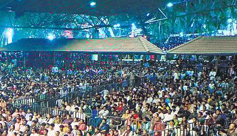 Nishagandhi – the popular auditorium which was the main venue of the Onam week celebrations – has a capacity to hold around 2,000- 2,500 people.