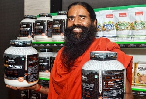 Baba Ramdev in one of Patanjali Foods' promotions