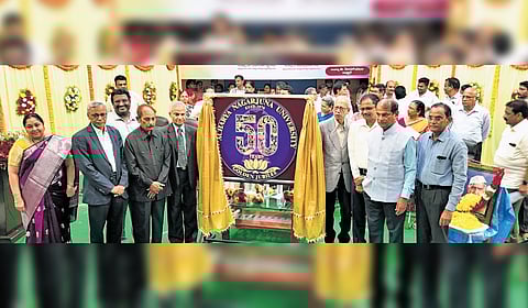 Presiding over the function, Rector Prof Ratna Sheela Mani confirmed that the Golden Jubilee celebrations would span the year.