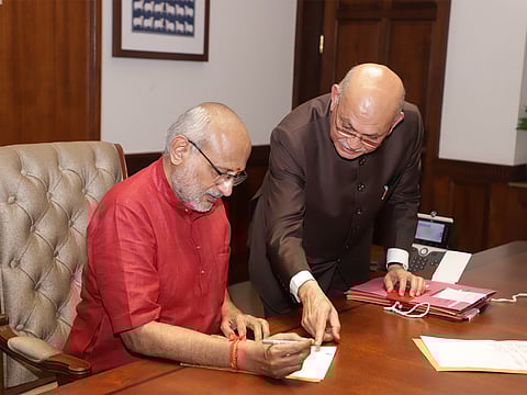 Vice President CP Radhakrishnan assumes charge as Rajya Sabha chairman