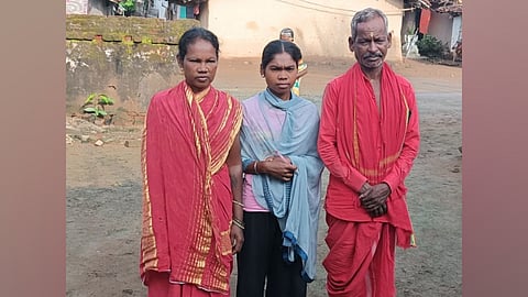 Bidu Nayak with her parents Narendra Nayak and Premasilla Nayak