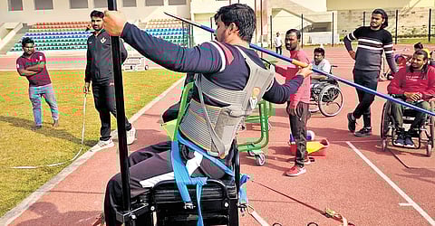 Paralysed below the chest since March 2023, Nikhil from Bankhedi, MP, won three golds and two silvers in six months at State Para Athletics meets in Gwalior and Bhopal.