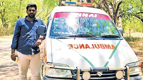 Basith named his ambulance service ‘Annai’ as a tribute to his mother for her relentless care and sacrifices