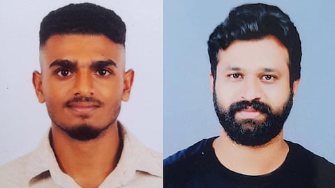 (L) Biljith Biju and Isaac George