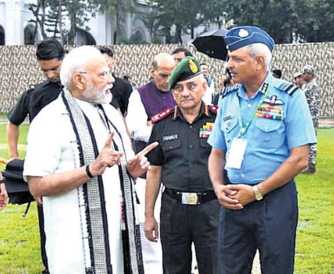 Modi hails defence reforms, reviews battle readiness