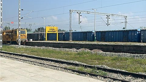 The army freight train at Anantnag