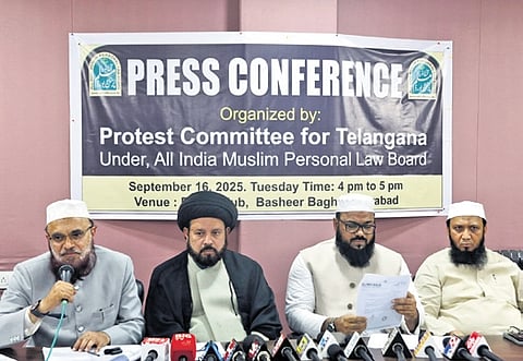 Members of the WAPCTG address a press conference.