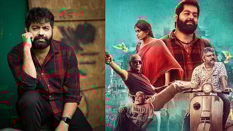 Sachin Chaluvaraya Swamy and a poster from Kamal Sridevi