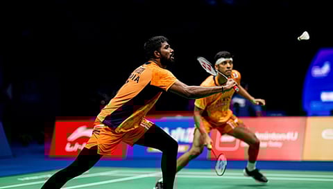 The Indian doubles pair beat the unseeded Indonesian duo of Muhammad Rian Ardianto and Rahmat Hidayat 21-15, 18-21, 21-16.