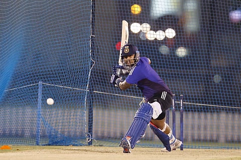 Suryakumar Yadav during a practice session