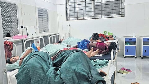 The shocking incident took place at Maternal and Child Care wing of the hospital, leading to chaos in the ward.