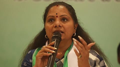 Telangana Jagruthi president K Kavitha.