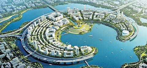 A digital rendition of the proposed project