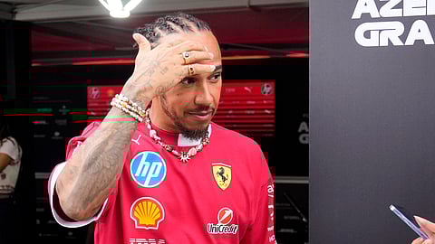 Ferrari driver Lewis Hamilton