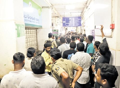 Tension rose at Bhubaneswar's Capital Hospital following the death of a child, allegedly due to medical negligence.