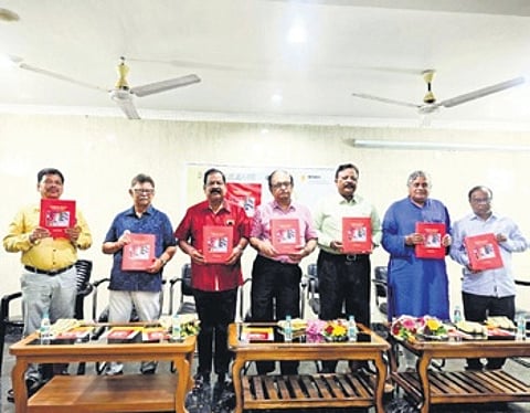 Parija, along with other guests, at the book release function.