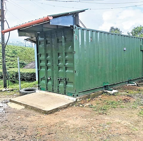 A PDS container shop in Valparai