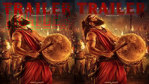 The trailer also shows how Panjurli, the demigod, steps in to save the villagers.