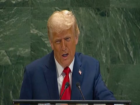 Trump points out teleprompter failure, bad escalator at UNGA, says "whoever is operating it is in big trouble"