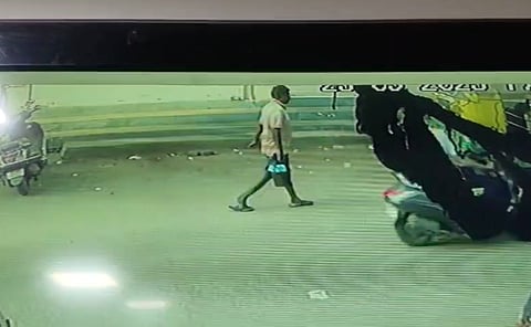 Image of accused carrying petrol caught in CCTV