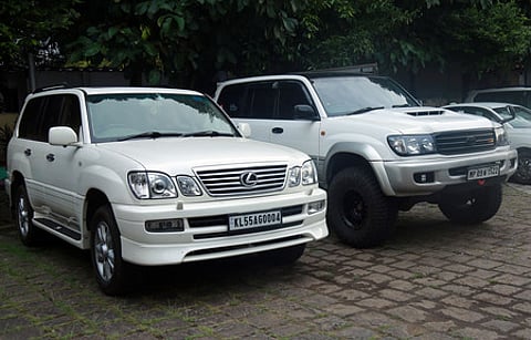 High-end vehicles seized by the Customs Preventive Unit during Operation Numkoor in Kochi