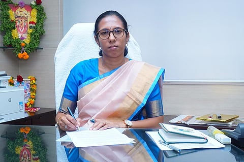 S Nagalakshmi assumes the charge as MD of APGENCO on Wednesday.