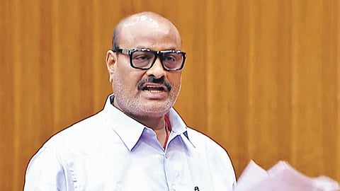 Minister Kinjarapu Atchannaidu during the council session on Friday.