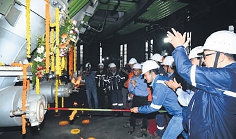 The ceremonial blow-in was led by company chairman Naveen Jindal. Commissioning of the blast furnace also makes Angul the largest single-location steel facility in the country.